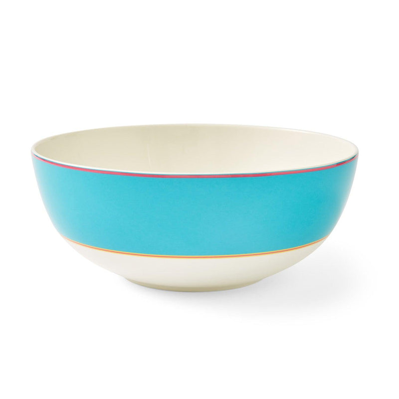 Spode - Kit Kemp Calypso Serving Bowl - Turquoise | 10 Inch - Limolin 