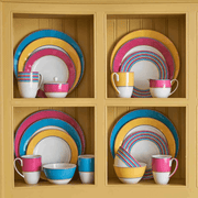 Spode - Kit Kemp Calypso Serving Bowl - Yellow | 10 inch - Limolin 