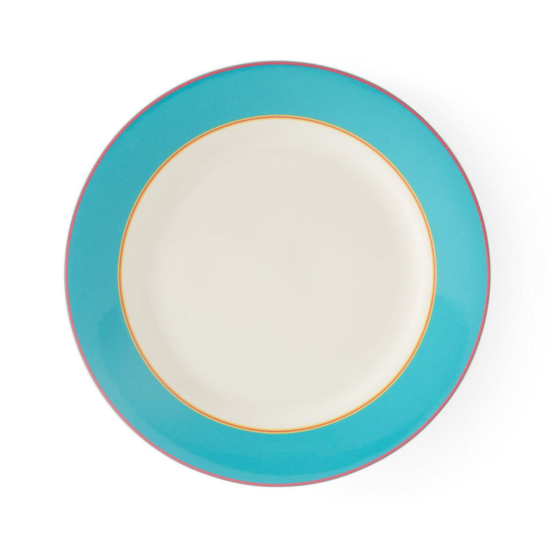 Spode - Kit Kemp Calypso Turquiose Dinner Plate (Set of 4) | 11.5 inch - Limolin 