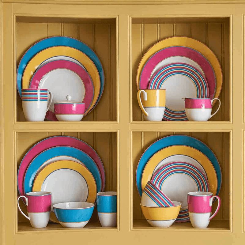 Spode - Kit Kemp Calypso Turquoise Salad Plate - Limolin 