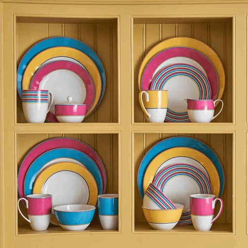 Spode - Kit Kemp Calypso Turquoise Salad Plate - Limolin 