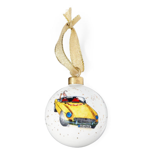 Spode - Kit Kemp Doodles Christmas Cruising Bauble - Limolin 