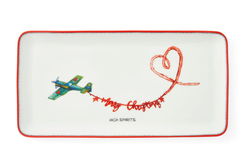 Spode - Kit Kemp Doodles Christmas Dessert Tray | 12 inch - Limolin 
