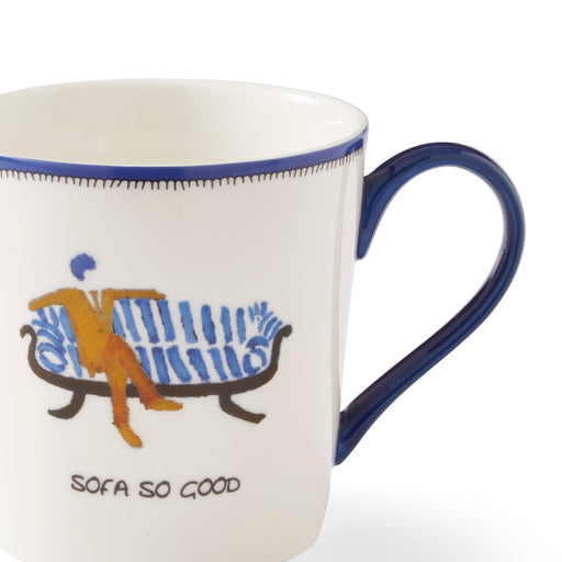 Spode - Kit Kemp Doodles Sofa So Good Mug | 12 oz - Limolin 