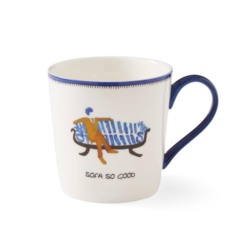 Spode - Kit Kemp Doodles Sofa So Good Mug | 12 oz - Limolin 