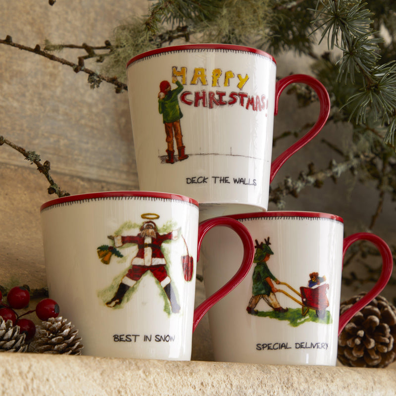 Spode - Kit Kemp Doodles Special Delivery Mug | 12 oz - Limolin 