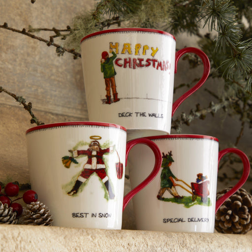 Spode - Kit Kemp Doodles Special Delivery Mug | 12 oz - Limolin 