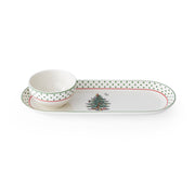 Spode - Polka Dot Oval Chip N Dip - Limolin 