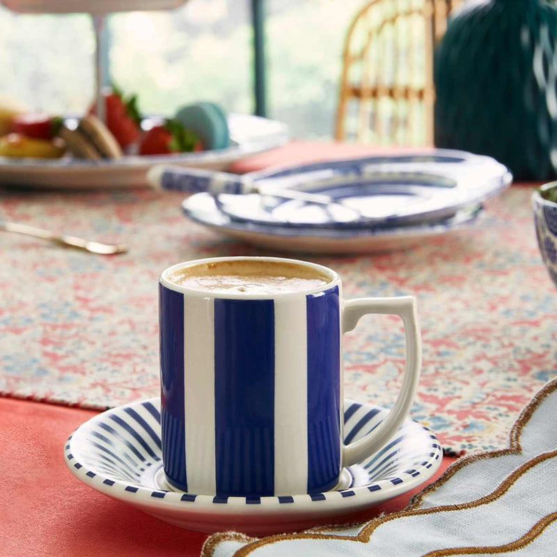 Spode - Steccato Bold Espresso Cup & Saucer | 3 Oz - Limolin 