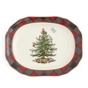 Spode - Tartan Rect Platter | 14 Inch - Limolin 