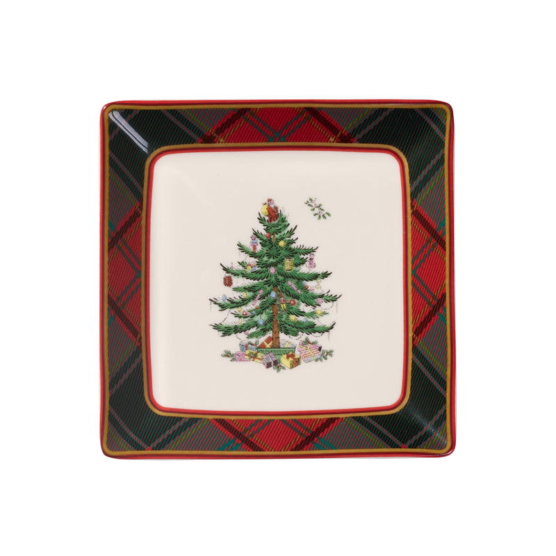 Spode - Tartan Tidbit Plates (Set of 4)| 5 Inch - Limolin 