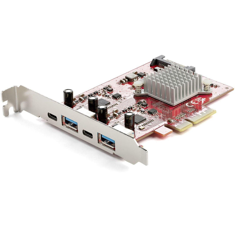 StarTech - 4-Port USB PCIe Card - 10Gbps USB PCI Express Expansion Card with 2 Controllers - Limolin 