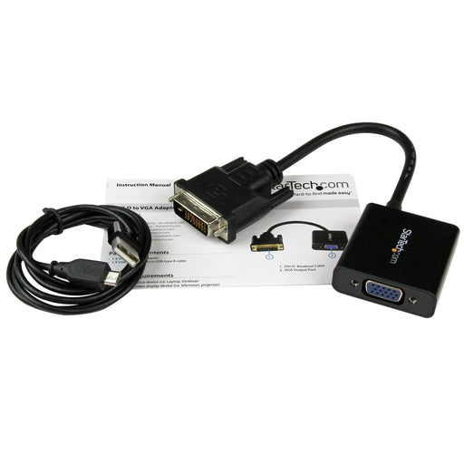 StarTech - Adapter DVI - D Male to VGA Female 1080p - Black - Limolin 