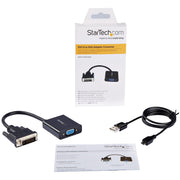 StarTech - Adapter DVI - D Male to VGA Female 1080p - Black - Limolin 