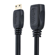 StarTech - Adapter Mini HDMI Male to HDMI Female 4K - Black (HDACFM5in) - Limolin 