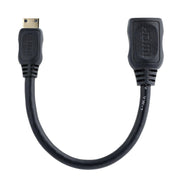StarTech - Adapter Mini HDMI Male to HDMI Female 4K - Black (HDACFM5in) - Limolin 