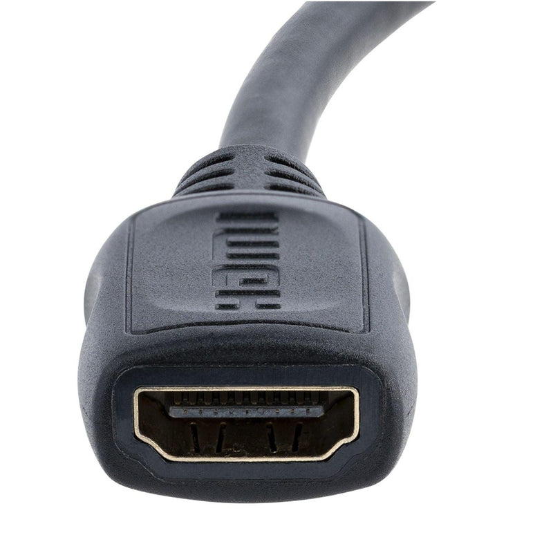 StarTech - Adapter Mini HDMI Male to HDMI Female 4K - Black (HDACFM5in) - Limolin 