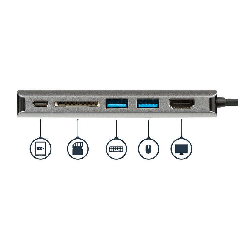 StarTech - Adapter USB-C Multiport 6-in-1 - Silver - Limolin 