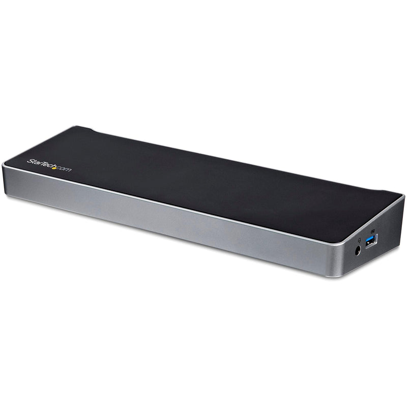 StarTech - Docking Station Triple Monitor USB-A 30 HDMI & 2 DisplayPort PC/Mac - Black & Silver - Limolin 