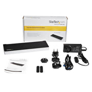StarTech - Docking Station Triple Monitor USB-A 30 HDMI & 2 DisplayPort PC/Mac - Black & Silver - Limolin 