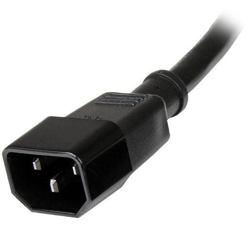 StarTech - Power Cord Heavy Duty Extension 3ft 15A 125V - 14AWG - Black (PXT100143) - Limolin 