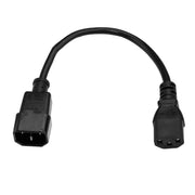 StarTech - Power Cord Heavy Duty Extension 3ft 15A 125V - 14AWG - Black (PXT100143) - Limolin 