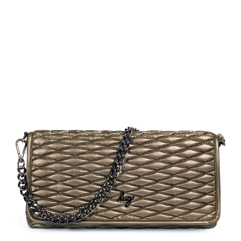 LUG - Strut Shoulder Bag - METALLIC WALNUT - colour view