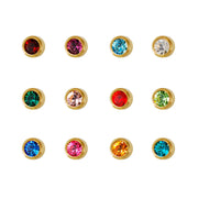 Studex - M213Y 12 Months Bezel Ear Rings Gold 2mm(pair) - Limolin 