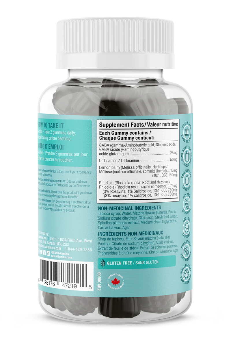 Suku - BUH BYE STRESS - 60 Gummies (30 Day Supply) - Limolin 