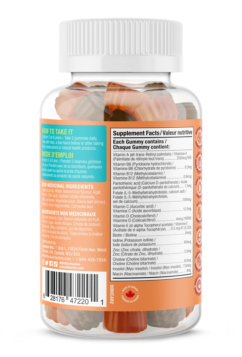Suku - Kids Multivitamin Gummies - Limolin 