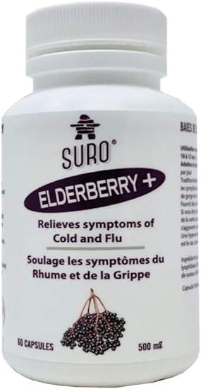 Suro - Elderberry + 500mg 60Caps - Limolin 