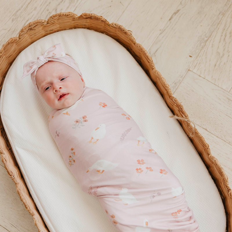 Copper Pearl - Gigi Swaddle Blanket - lifestyle
