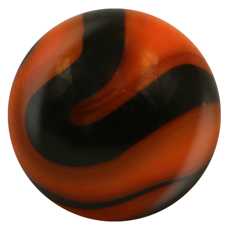 Mega Marbles Bengal Tiger - representative marble design close-up