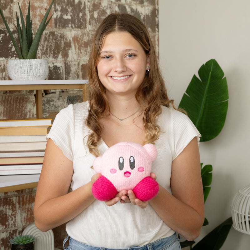 TOMY Nuiguru Knit - Kirby™ - Waving Kirby - Plush Toy - 6 inch - Limolin 