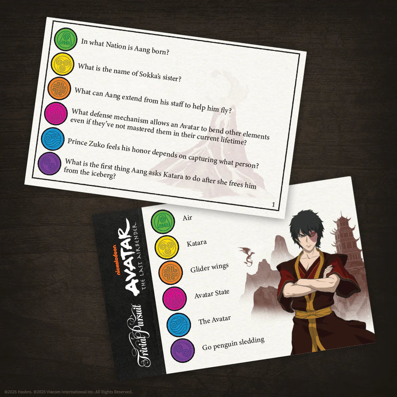 USAopoly - TRIVIAL PURSUIT - AVATAR THE LAST AIRBENDER