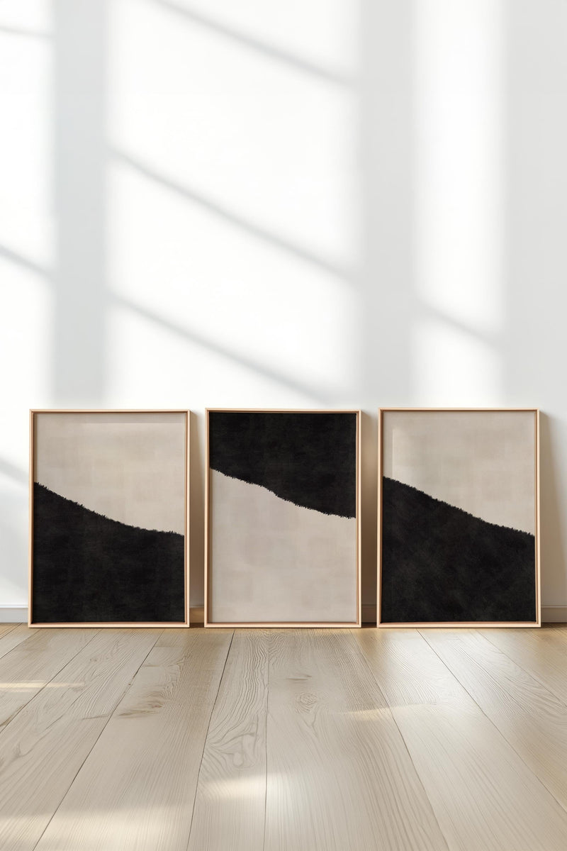 LUXE TRIO (3 Oeuvres sur toile étirée)