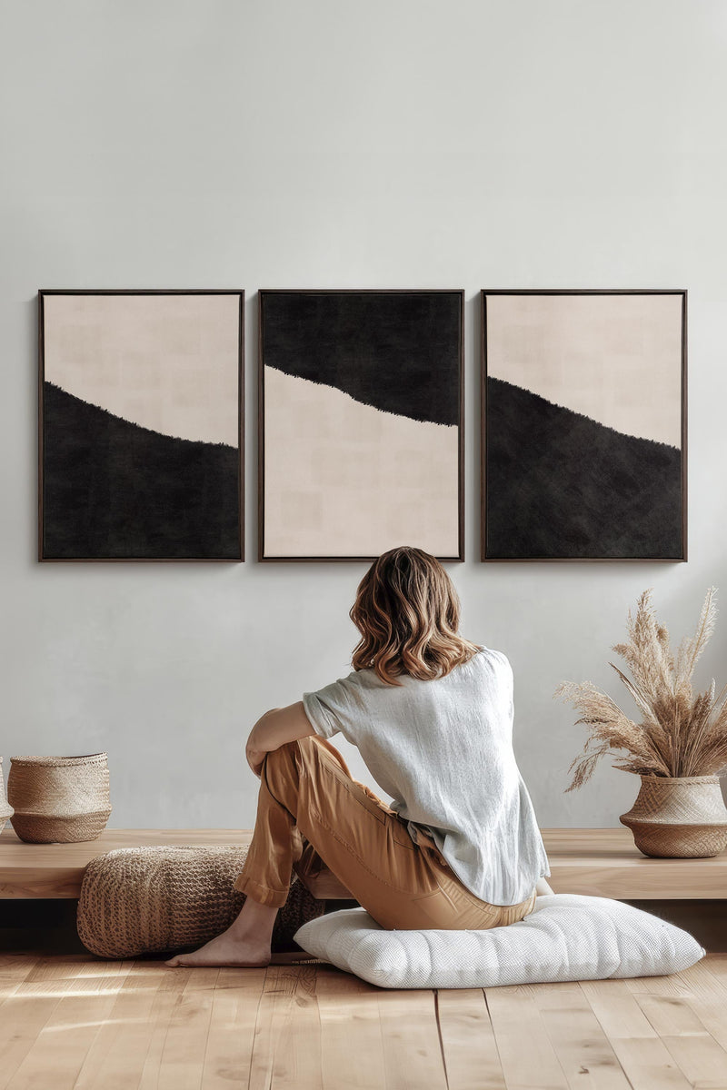 LUXE TRIO (3 Oeuvres sur toile étirée)