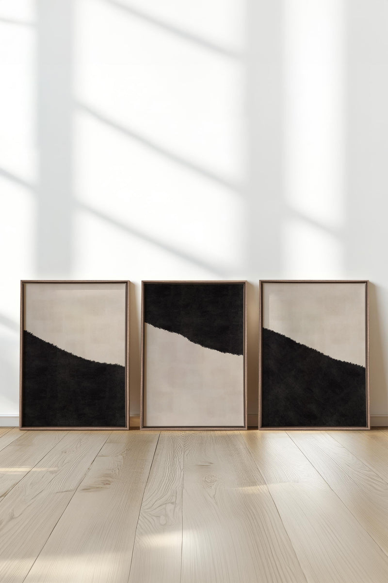 LUXE TRIO (3 Oeuvres sur toile étirée)