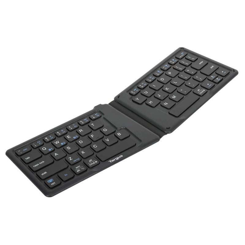Targus - Keyboard Bluetooth Foldable Antimicrobial Ergonomic Connect up to 3 Devices PC/Mac/Android/iOS (AKF003US) - Limolin 