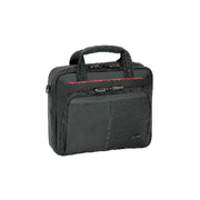 Targus - Laptop Bag 1516in Clamshell Case with Shoulder Strap Luggage Pass Through - Black with Red Trim (CN31GL) - Limolin 