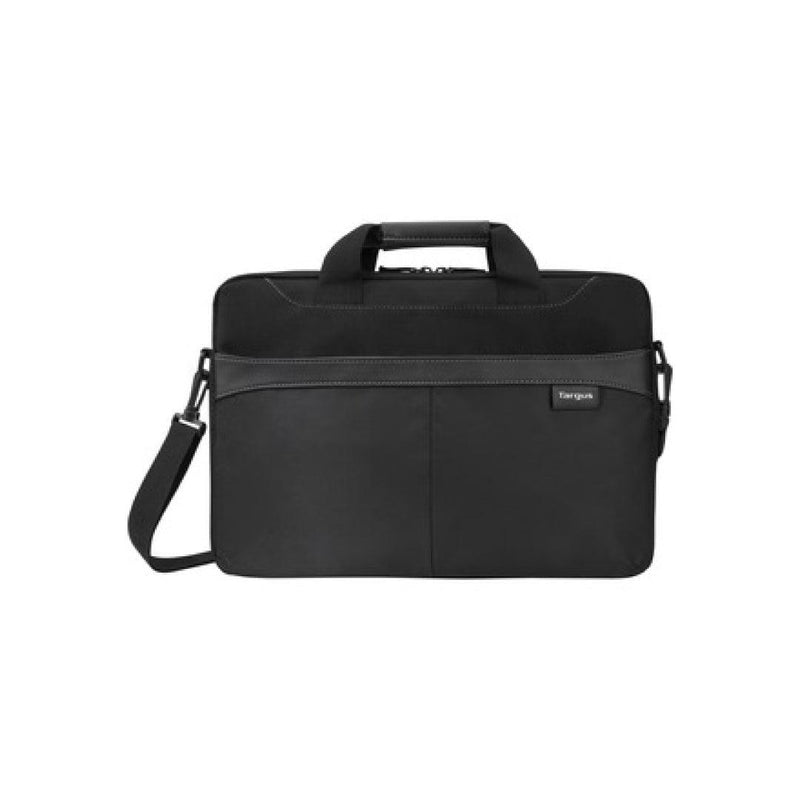 Targus - Laptop Bag 156in Business Casual Slipcase with Shoulder Strap Luggage Pass Through - Black (TSS898) - Limolin 