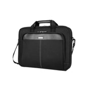 Targus - Laptop Bag 156in Classic Slim Briefcase with Shoulder Strap Luggage Pass Through - Black (TCT027CA) - Limolin 