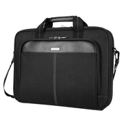 Targus - Laptop Bag 156in Classic Slim Briefcase with Shoulder Strap Luggage Pass Through - Black (TCT027CA) - Limolin 