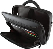 Targus - Laptop Bag 17 - 18in Clamshell Case with Shoulder Strap - Black with Red Trim (CN418GL) - Limolin 
