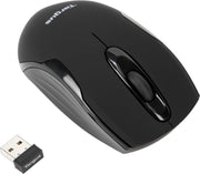 Targus - Mouse Wireless Optical Ergonomic Ambidextrous 1600dpi PC/Mac - Matte Black - Limolin 