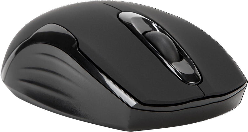 Targus - Mouse Wireless Optical Ergonomic Ambidextrous 1600dpi PC/Mac - Matte Black - Limolin 