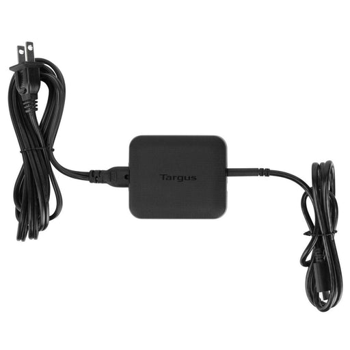 Targus - Targus Universal Laptop Power Adapter 65W Semi Slim USB-C Qualcomm Quick Charge 30 with Extra USB-A Port - Black - Limolin 
