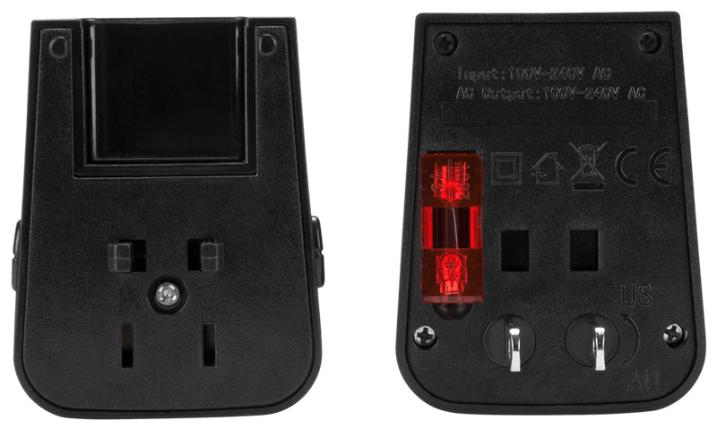 Targus - World Travel Adapter AC Power with 2 Port USB-A 100 - 250 VAC with 4 International Charging Plugs - Black - Limolin 