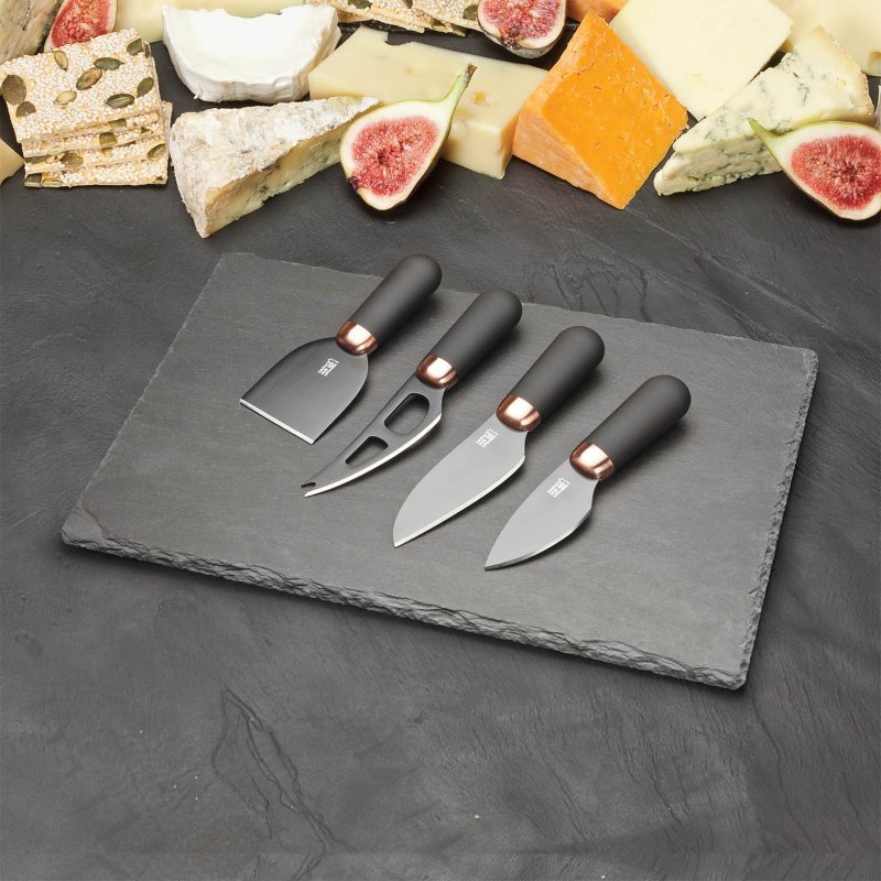 Taylor's Eye Witness - 4Pc Cheese Knife Set And Slate Board - Limolin 