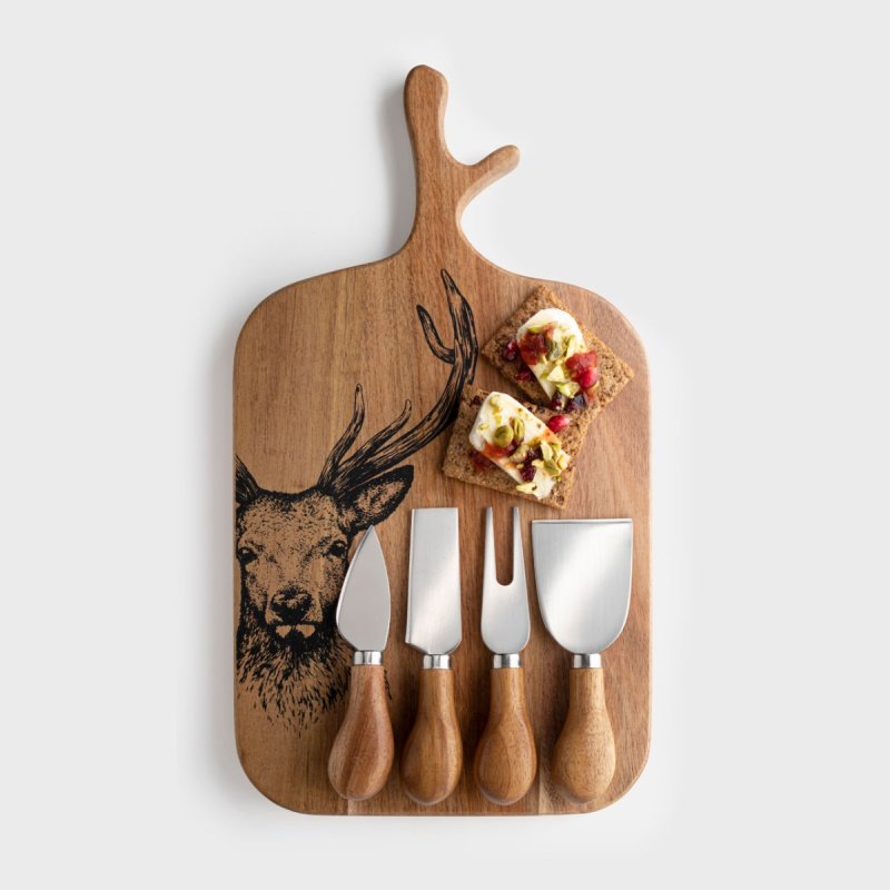 Taylor's Eye Witness - 4Pc Cheese Set W/Board - Limolin 